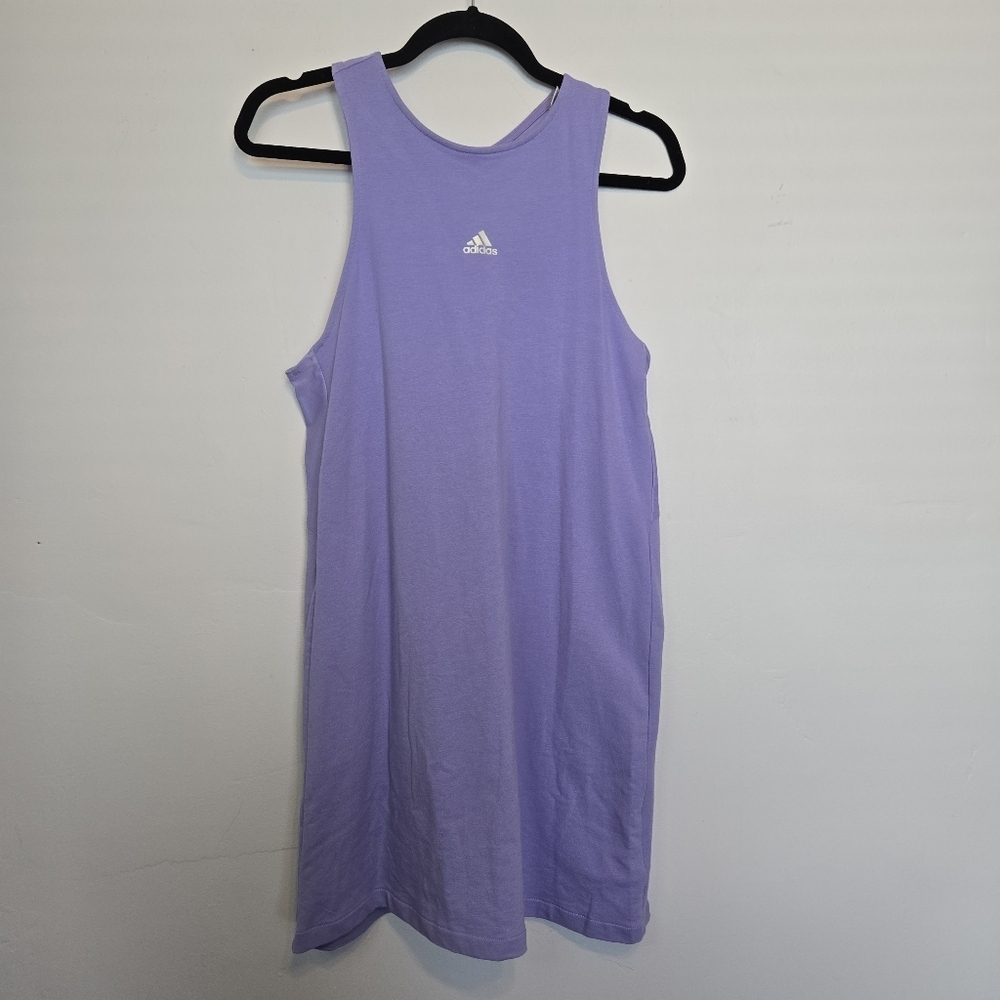 Adidas Women's M adidas x Zoe Saldana Collection Tank Dress Lavander - Picture 2 of 6